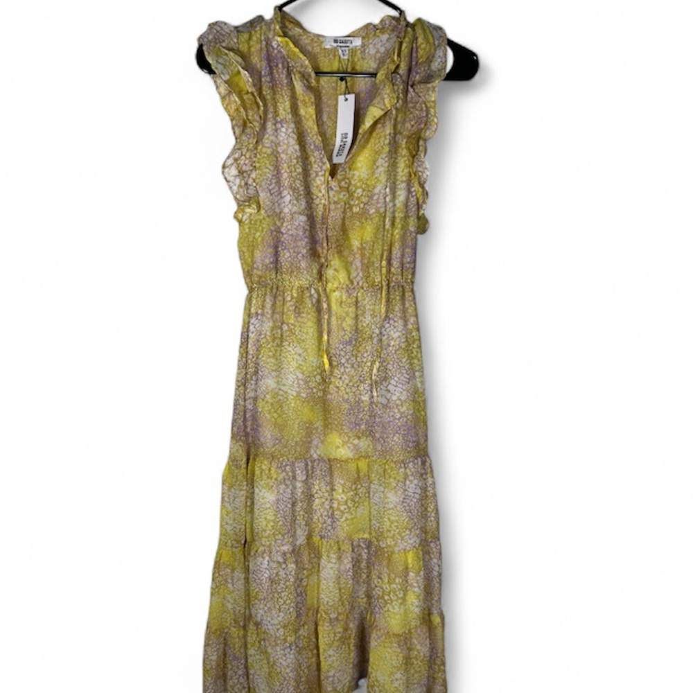 BB Dakota by Steve Madden Dream Girl Animal Print Midi Dress Size XS